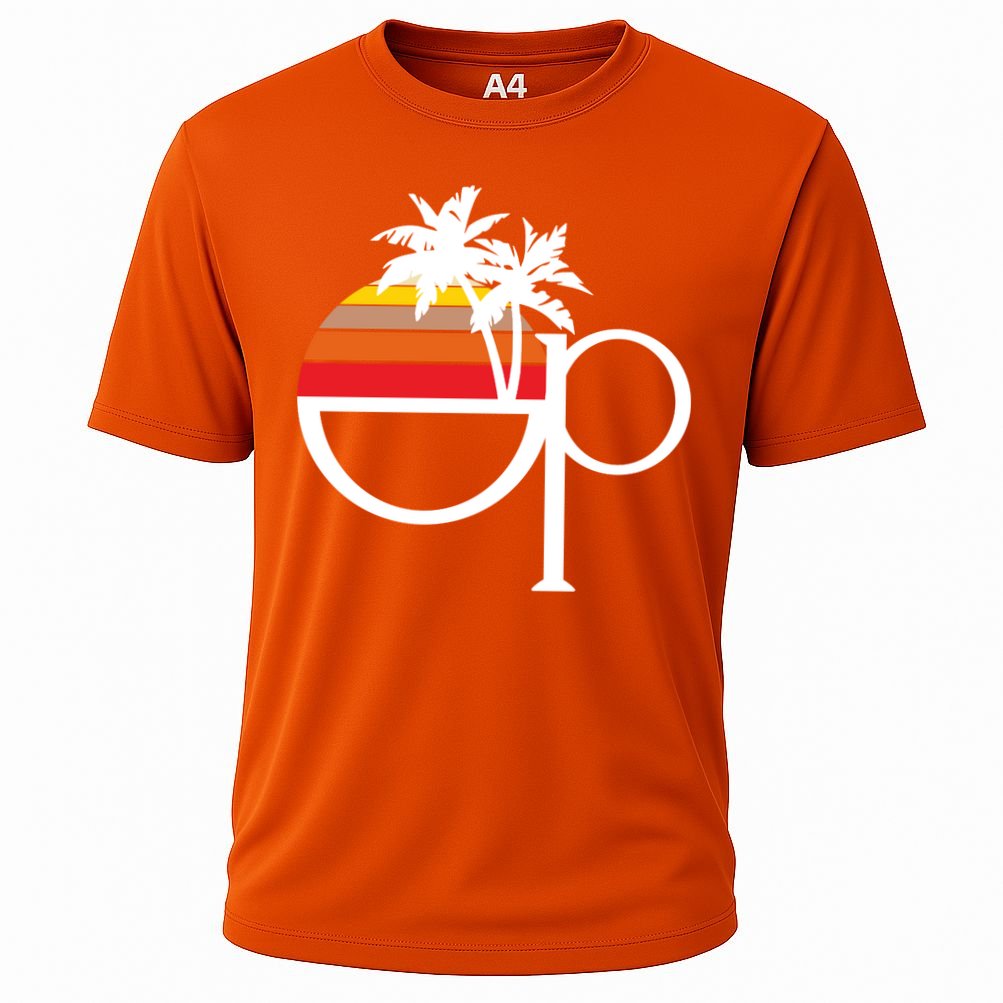 Ocean Pacific 80s Retro Sunset Cooling Performance Crew T
